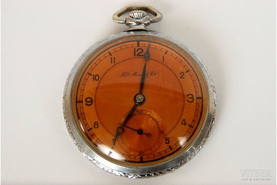 kabatas pulkstenis, "Moser", Šveice, 20 gs. 20-30tie gadi, metāls