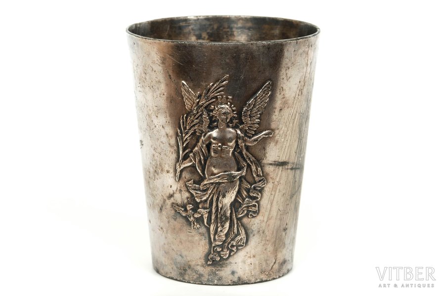 стакан, "Победа Ника", гербы, металл, Российская империя, Франция, начало 20-го века