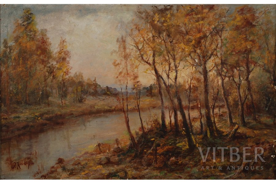 Клевер Элла, Пейзаж, 1910е г., холст, масло, 37 x 57 см