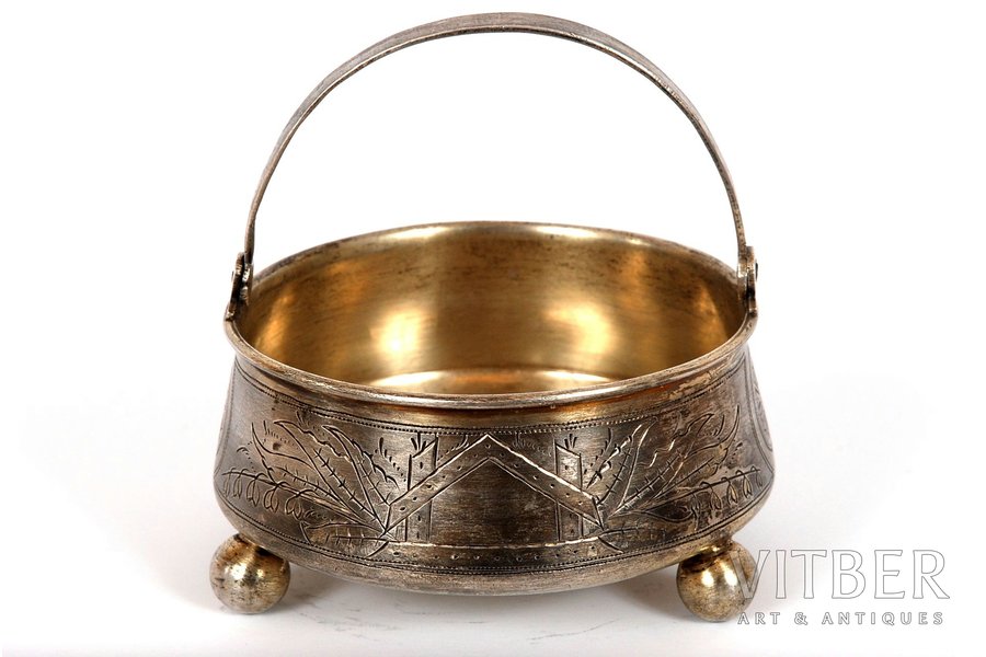 candy-bowl, silver, 84 standard, 153 g, 1890, Moscow, Russia