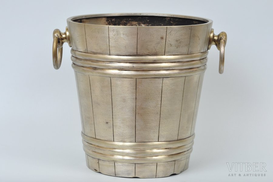 bucket for shampagne, "Warszawa", Norblin, Poland, the beginning of the 20th cent., height 19 cm