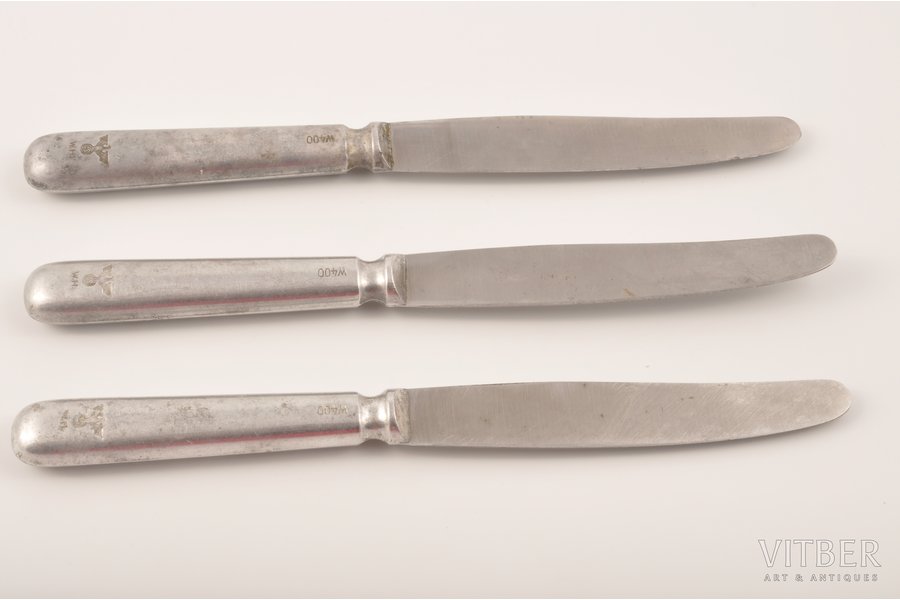 knife, Rostfrei, W.H., 23.5 cm, Germany, the 40ies of 20th cent., 3 psc.