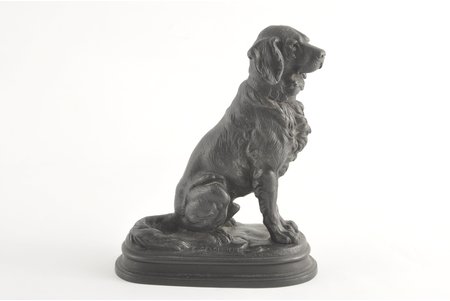 figurine, A Dog, cast iron, 16x14 cm, weight 930 g., Russia, Kasli, 1899, moulder A.Tarokin