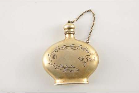 flacon, silver, bottle of perfume, 875 standard, 18 g, 5x4 cm, 1958, Kharkov, USSR