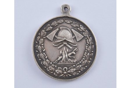 jetton, The 3-year anniversary of Г.В.П.О., silver, Russia, 1908, 30x30 mm, 11.45 g
