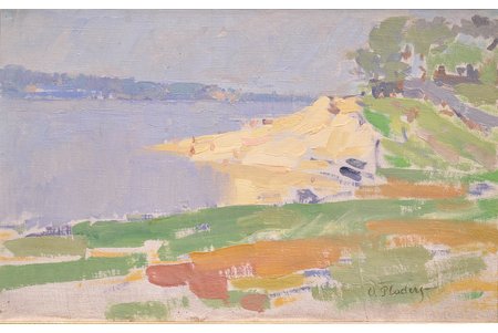 Pladers Otto (1897 - 1970), Baltā kāpa, audekls, eļļa, 30x47 cm