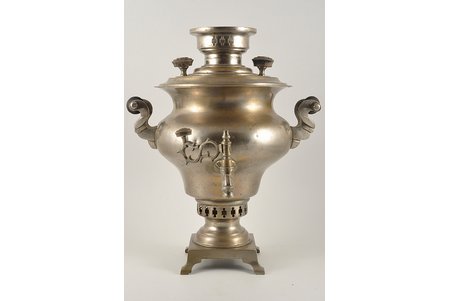 samovar, Vasily Gudkov, the border of the 19th and the 20th centuries, 38 cm, weight 3690 g
