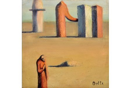 Delle Biruta (1944), Marija, 1992 g., audekls, eļļa, 39x39 cm