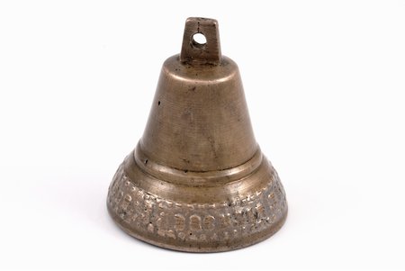 bell, "Василий Рыженков в селе Павлове", bronze, h 6 cm, weight 79.05 g., Russia, the border of the 19th and the 20th centuries