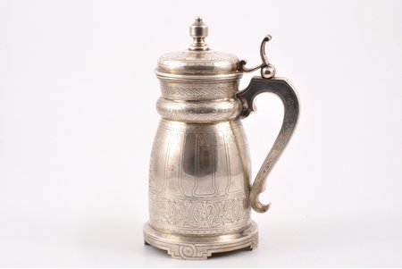 bear mug, silver, 84 standart, gilding, engraving, 1882, 436 g, by Ikonnikov S. M. (?), Moscow, Russia, h 18.5 cm