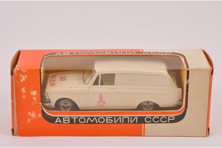 car model, Moskvitch 433 Nr. A5, "Olympic games 1980 in Moscow", metal, USSR, 1979