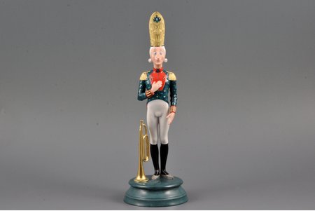 figurine, Nutcracker with a horn, porcelain, Russian Federation, Imperial Porcelain Factory, handpainted by Mikhail Shemyakin, molder - Mikhail Shemyakin, 2011, 23.5 cm, 2nd figurine out of 10