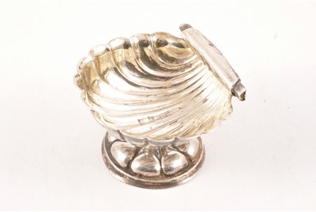 caviar server, silver, 84 standard, 58.35 g, h 4.7 cm, the 2nd half of the 19th cent., Vilna, Russia, Lithuania