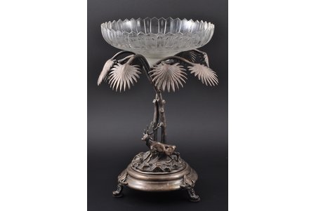 fruit dish, Art Nouveau, the beginning of the 20th cent., h 35 cm