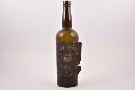 bottle, Vin d'Oporto blanc, М. Юргенсон, Рига, Russia, the beginning of the 20th cent., 28 cm