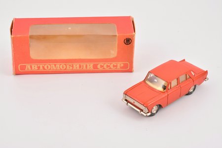 car model, Moskvitch 412 Nr. A10, IZH-MOSKVITCH-412-IZH, number mistake "Model A8", metal, USSR, ~1977