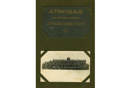 62 photographies, photo album - memories of the sailor's service in Latvian War Fleet, Latvia, 20-30ties of 20th cent., 14x9, 19,5x12,5 cm