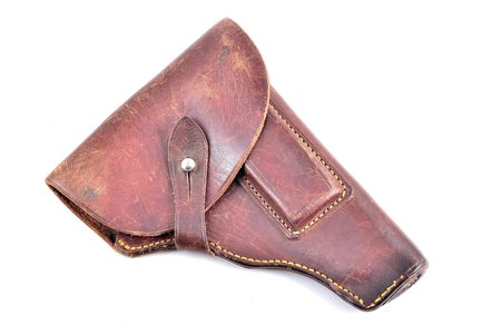 holster, for Browning pistol, A. Rathfelder, Riga, 30 x 18.5 x 3.8 cm, Latvia, the 20-30ties of 20th cent.