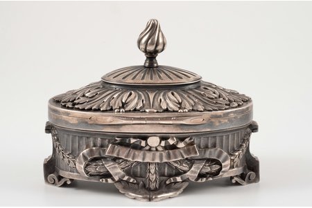 case, silver, 84 standard, 367.7 g, 10.3 x 6 cm, the 19th cent., St. Petersburg, Russia