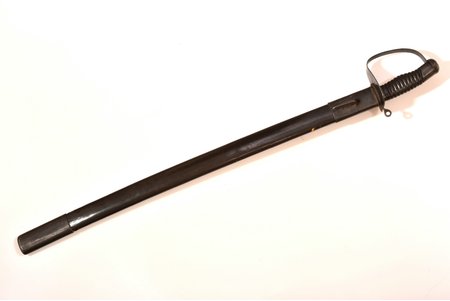 zobens, jūrskolas kursants, kopējais garums 85.5 cm, asmeņa garums 72.4 cm, zvaigzne un gadaskaitlis 1945 ir neoriģinālie - rokas gravējums, PSRS, 20 gs. 40tie gadi