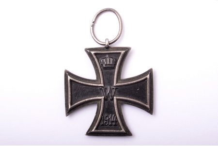 badge, Iron cross, World War I, 2nd class, Germany, beginning of 20th cent., 46 x 41.8 mm