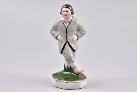 figurine, Man in traditional suit, porcelain, Riga (Latvia), M.S. Kuznetsov manufactory, the 30ties of 20th cent., 10 cm