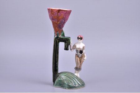 figurine, Burlesque, porcelain, Riga (Latvia), sculpture's work, molder - Antonina Pashkevitch, 2006, 24 cm