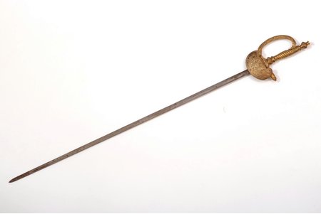 ierēdņa zobens, kopējais garums 80.1 cm, asmeņa garums 67.4 cm, Krievijas impērija, bez maksts