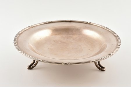 candy-bowl, silver, 950 standard, 412.10 g, 23 cm, France