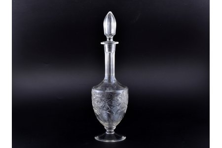 carafe, the 1st half of the 20th cent., h (with cork) 34.8 cm