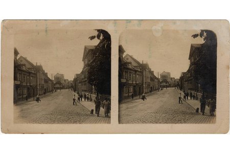 фотография, стереопара, Елгава, Латвия, 20-30е годы 20-го века, 8.9 x 17.8 см
