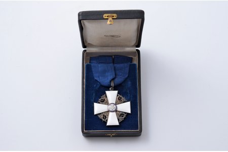 order, Order of the White Rose, silver, enamel, 830 standard, Finland, 55.2 x 50 mm, in a case