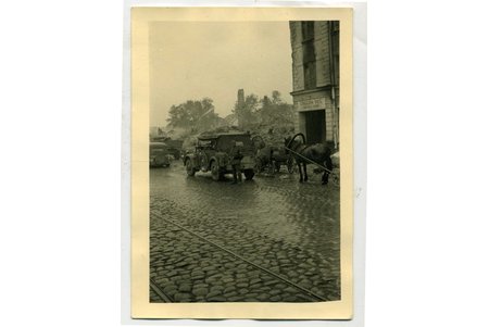photography, Third Reich, Riga, Pārdaugava, inn "Baltais Auns" on Akmeņu street, Latvia, 40ties of 20th cent., 10,5x7,5 cm