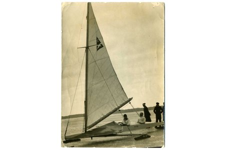 photography, Riga, Lake Ķīšezers, European ice sailing championship, Latvia, 1933.g. 19-22 marts, 16,5x11,8 cm
