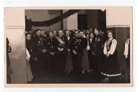 фотография, кавалеры ордена Лачплесиса, руководство Латвийской армии, Латвия, 20-30е годы 20-го века, 13,6x8,6 см