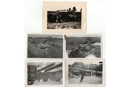 комплект фотографий, 5 шт., Германия, 40е годы 20-го века, 6 x 8.8 / 7.3 x 10.4 см