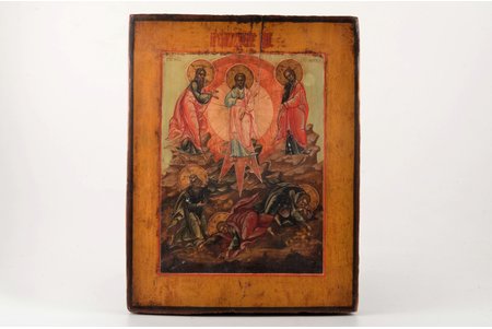 ikona, Dieva pārveidošanās, dēlis, gleznojums, 27 х 21 cm