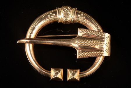 sakta, gold, 585 standard, 9.9 g., the item's dimensions 4.4 х 5.3 cm, 1960, Helsinki, Finland