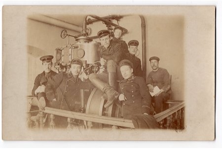 фотография, студенты, механики-инженеры, Российская империя, начало 20-го века, 13,6x8,6 см