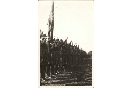 фотография, Латвийская армия, Рота инструкторов, Латвия, 20-30е годы 20-го века, 13.3х8.4 см