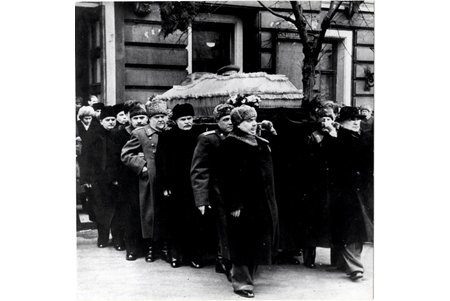 фотография, похороны Сталина (фото журнала Сredit LIFE Magazine), СССР, 1953 г., 18.3x18.3 см