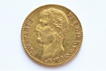 France, 40 francs, 1812, Napoléon I, gold, fineness 900, 12.90322 g, fine gold weight 11.6135 g, F# 541, KM# 696, actual weight 12.9 g