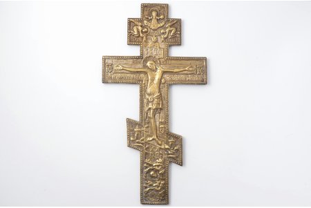 krusts, Kristus Krustā Sišana, vara sakausējuma, Krievijas impērija, 37.8 x 19.8 x 0.8 cm, 1121.5 g.