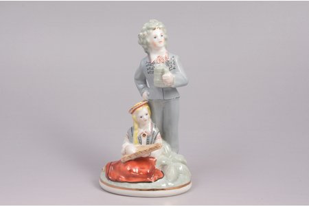 figurine, Līgo, porcelain, Riga (Latvia), USSR, Riga porcelain factory, molder - Ilga Vanaga, the 50-60ies of 20th cent., 13.2 cm, top grade