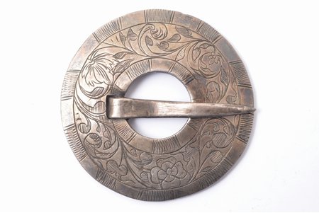 sakta, sudrabs, 16.06 g., izstrādājuma izmērs Ø 5.15 cm, 20 gs. 20-30tie gadi, Latvija