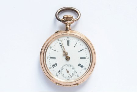 pocket watch, Switzerland, the beginning of the 20th cent., gold, 14 K standart, 29.7 g, Ø 34 mm, mechanism in working order
