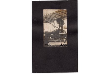 photography, Riga, pilot Utochkin, Latvia, Russia, beginning of 20th cent., 7.4x4.6 cm