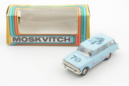 car model, Moskvitch 426, "Tantal 70 years anniversary", limited edition (88 pcs.) of the tantalradon.ru project, the model was made in ~ 1990, tamping in honor of the 70th anniversary of the Tantal plant was applied in 2019, metal, USSR, Russia