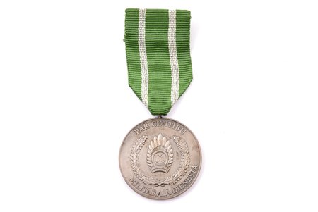 medal, For diligence in military service, award of Commander of Latvian National Armed Forces, Nr. 645, Latvia, 90-ies of 20-th cent., 42.4 x 38.4 mm