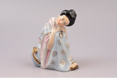 figurine, Chio Chio San, porcelain, Riga (Latvia), USSR, Riga porcelain factory, molder - Rimma Pancehovskaya, the 50ies of 20th cent., 9.7 cm, first grade